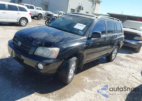 2002 Toyota Highlander Limited V6 from USA, damaged, VIN JTEGF21A320031869
